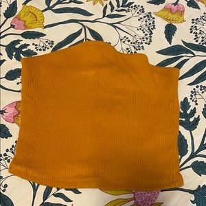 Garage mustard yellow tube top